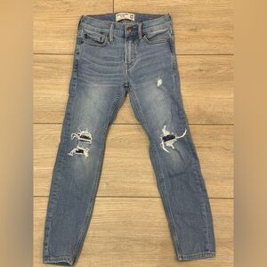 Abercrombie Kids Light Blue Super Skinny Jeans
